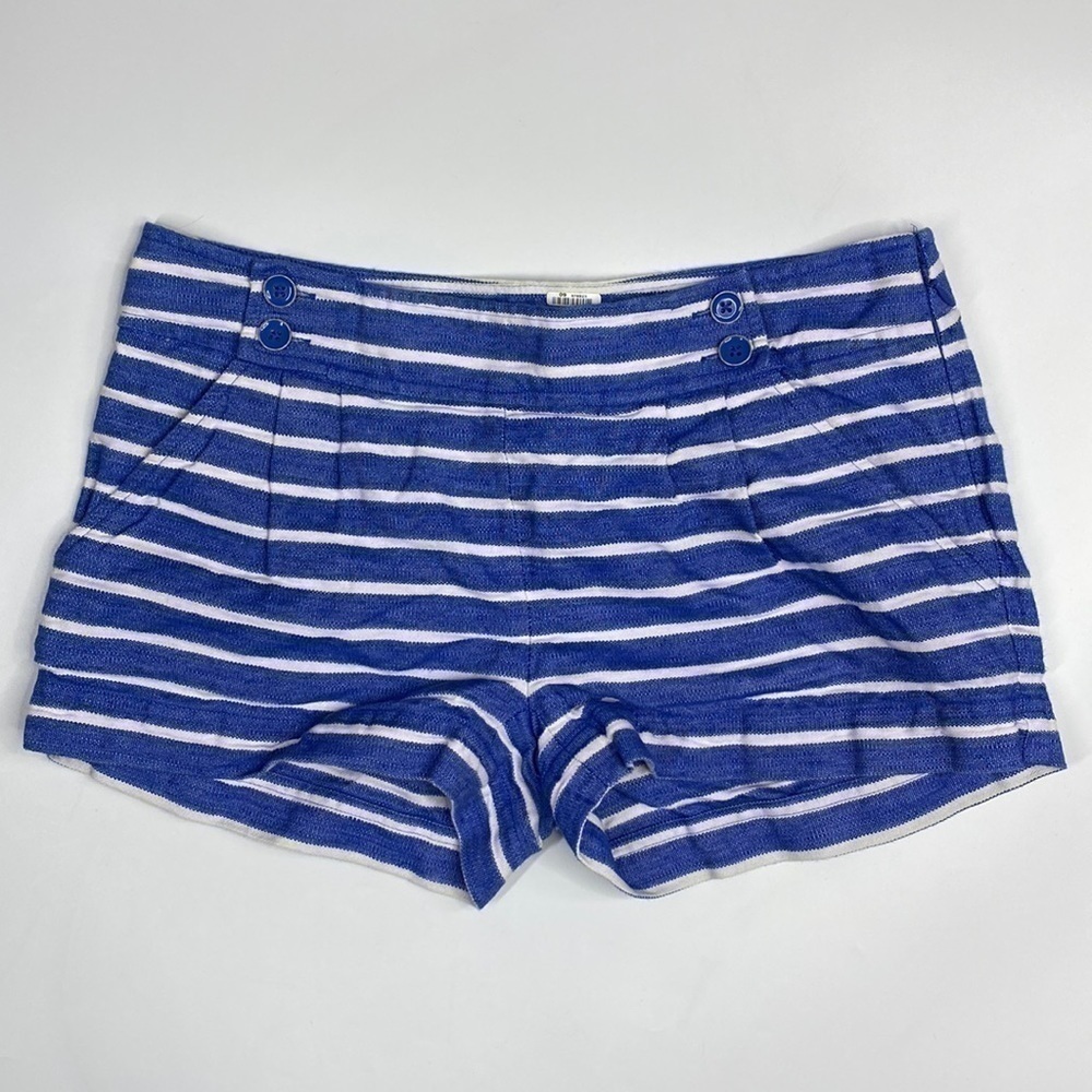 Vineyard Vines Cotton Linen Striped Nautical Sailor Shorts Size 0